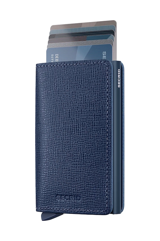 Кожаный кошелек Secrid SC.Navy тёмно-синий ZA00