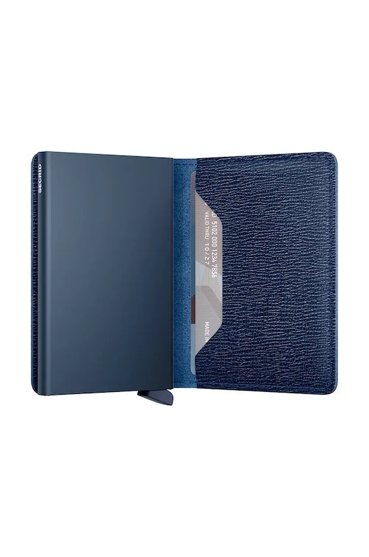 Кожаный кошелек Secrid тёмно-синий SC.Navy