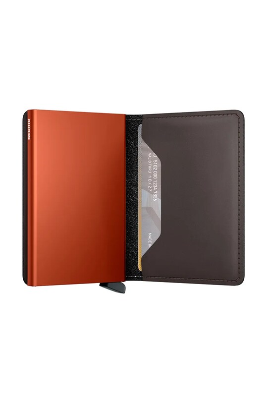 Кожаный кошелек Secrid коричневый SM.TruffleOrange