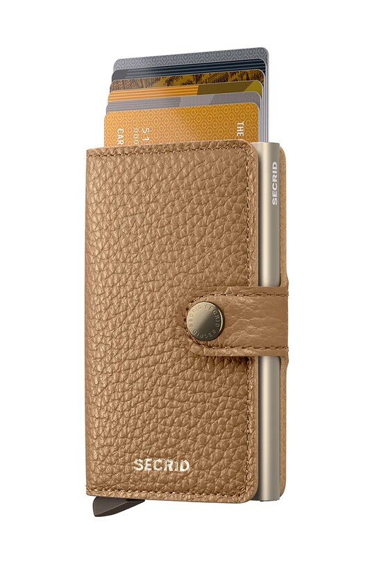 Secrid portofel de piele MPe.Cappuccino bej ZA00