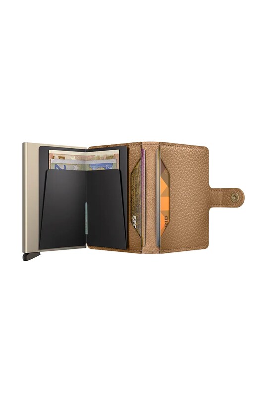 Accesorii Secrid portofel de piele MPe.Cappuccino bej