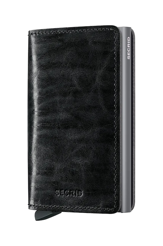 Δερμάτινο πορτοφόλι Secrid λείο δέρμα γκρί SDM.Grey