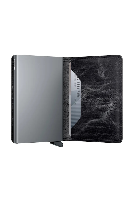 Δερμάτινο πορτοφόλι Secrid γκρί SDM.Grey
