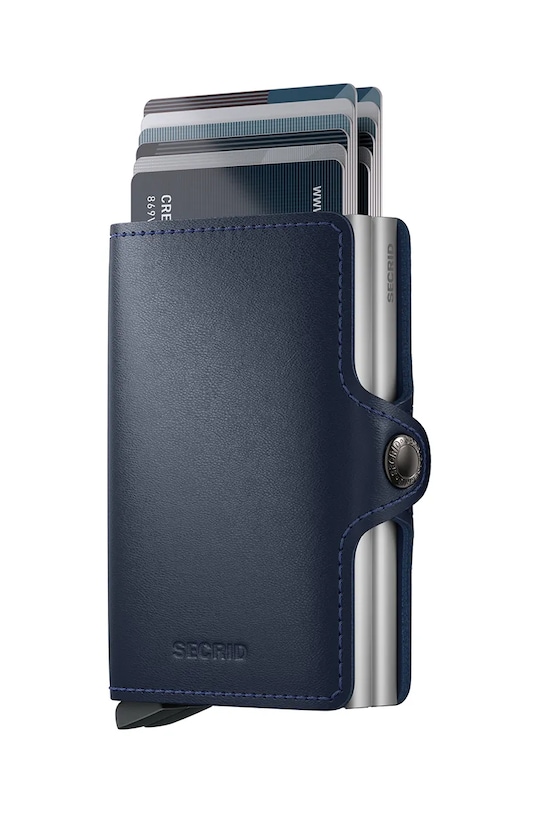 Кожаный кошелек Secrid TO.Navy тёмно-синий ZA00