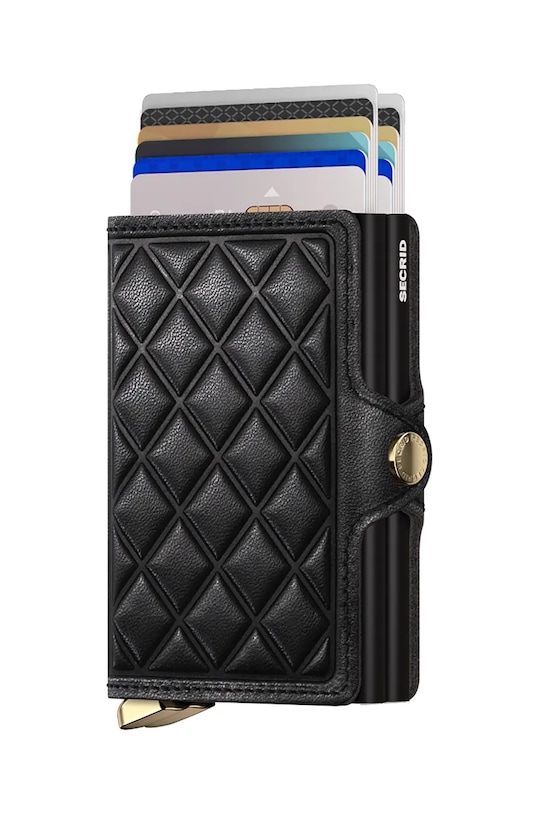 Шкіряний гаманець Secrid TEd.Black чорний ZA00