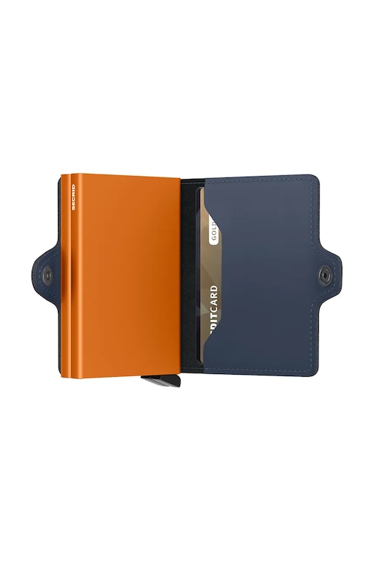Accesorii Secrid portofel de piele TM.Night.Blue.Orange bleumarin