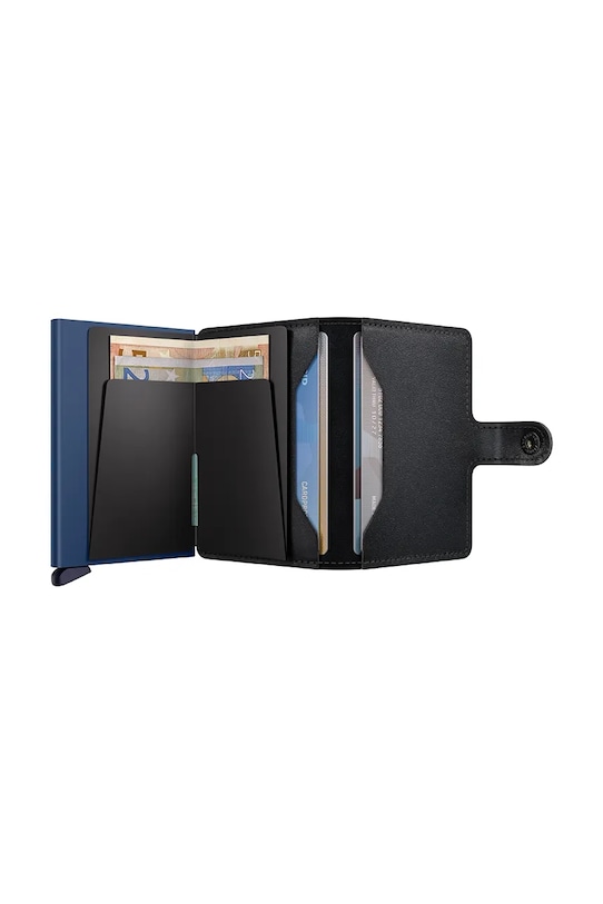 Аксесуари Шкіряний гаманець Secrid M.Black.Navy чорний