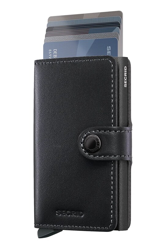 Secrid portofel de piele MPc.Black negru ZA00