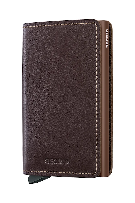 Secrid portfel skórzany skóra licowa brązowy SO.Chocolate