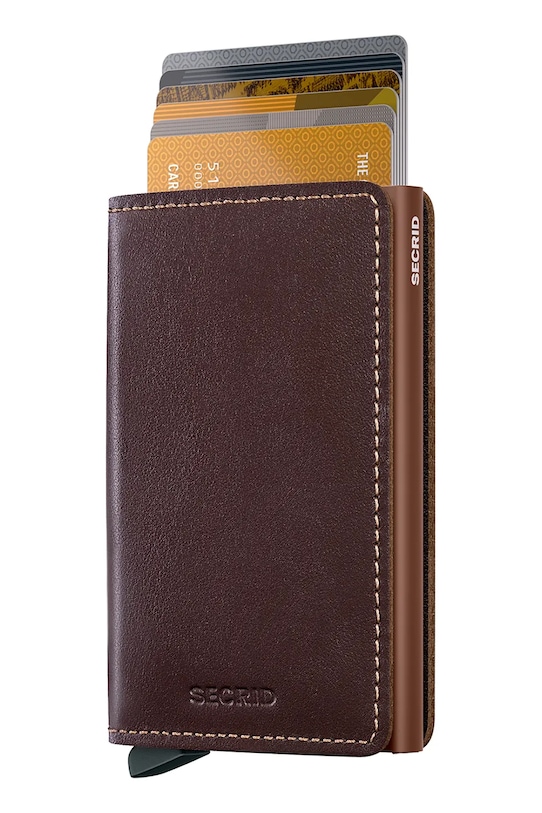 Secrid portfel skórzany SO.Chocolate brązowy ZA00