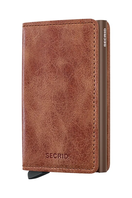 Secrid portfel skórzany skóra licowa brązowy SV.Cognac.Brown