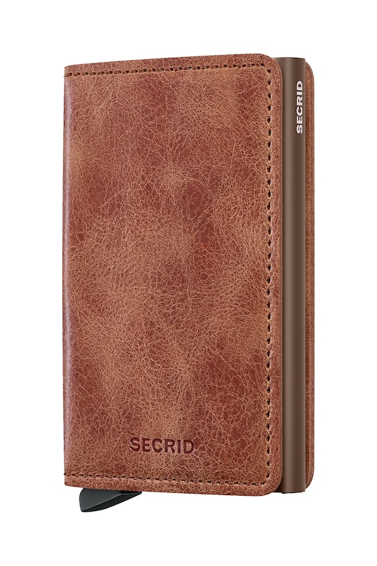 Secrid portfel skórzany skóra licowa brązowy SV.Cognac.Brown