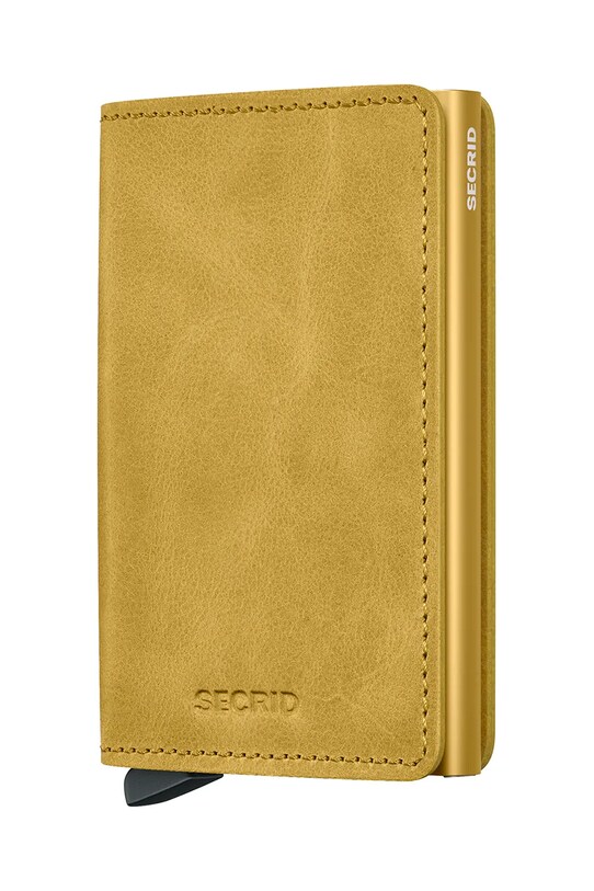 Secrid portofel de piele piele galben SV.Yellow