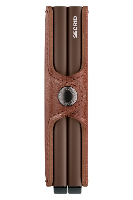 Secrid portofel de piele TV.Cognac.Brown maro