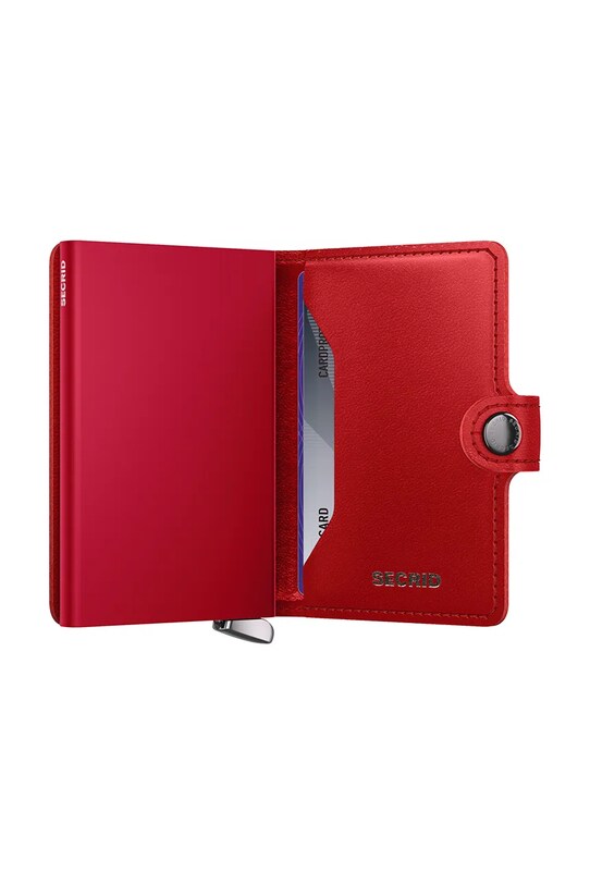 Secrid portofel de piele rosu MEd.Red