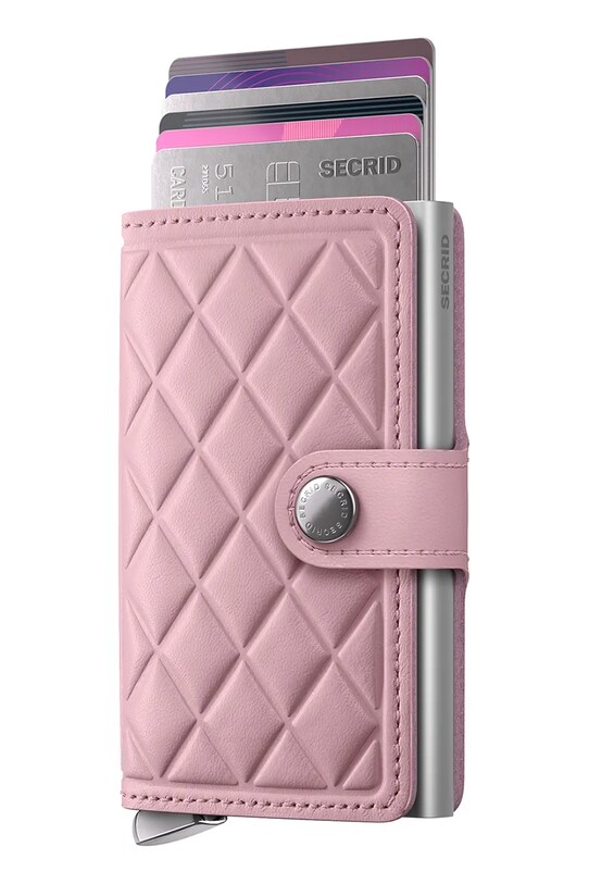 Secrid portofel de piele MEd.Rose roz ZA00