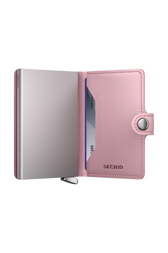 Secrid portofel de piele roz MEd.Rose