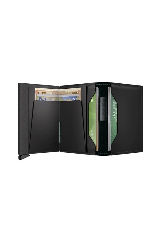 Akcesoria Secrid portfel RFID skórzany MATTE BMa.Matte czarny