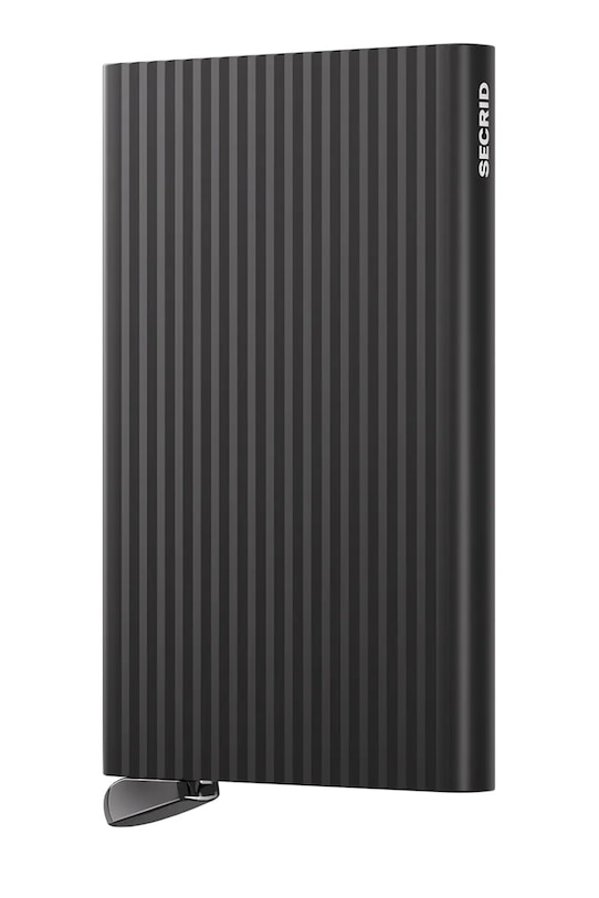 Θήκη για κάρτες Secrid FLUTED θήκη για κάρτες μαύρο CFl.Fluted