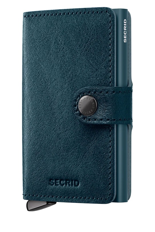 Secrid portfel skórzany BASCO skóra licowa turkusowy MBc.Basco