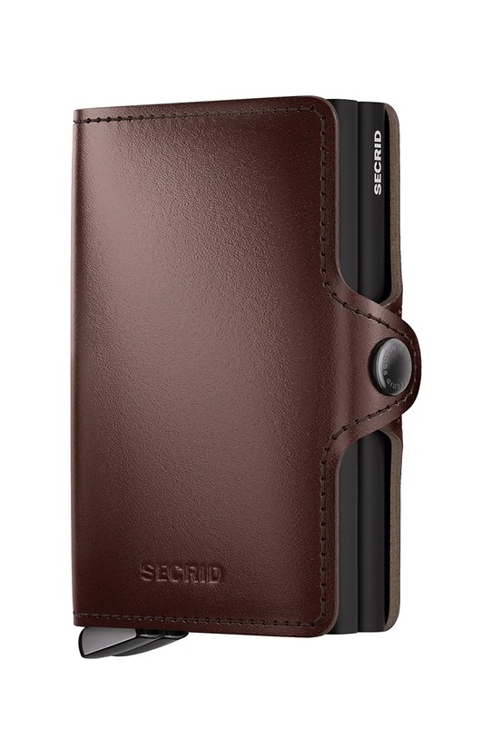 Secrid portfel skórzany DUSK skóra licowa brązowy Twinwallet.Dusk
