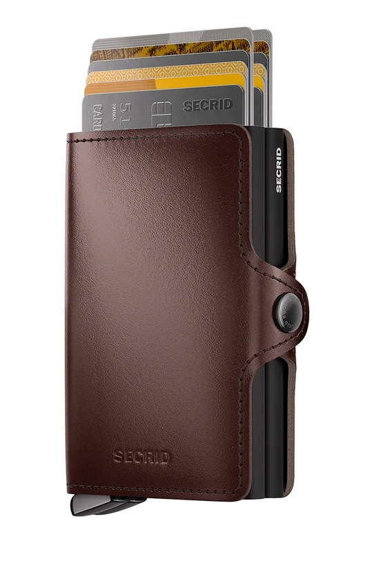 Secrid portfel skórzany DUSK Twinwallet.Dusk brązowy ZA00