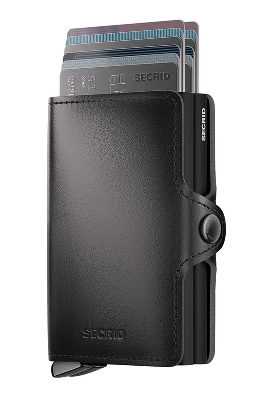Secrid portfel skórzany DUSK Twinwallet.Dusk czarny ZA00