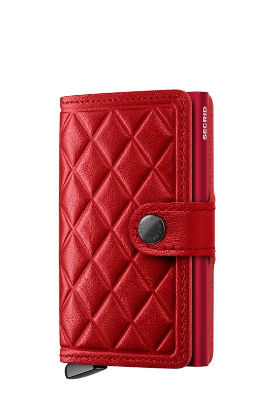 Secrid portfel skórzany EMBOSS DIAMOND skóra licowa czerwony MEd.Emboss.Diamond