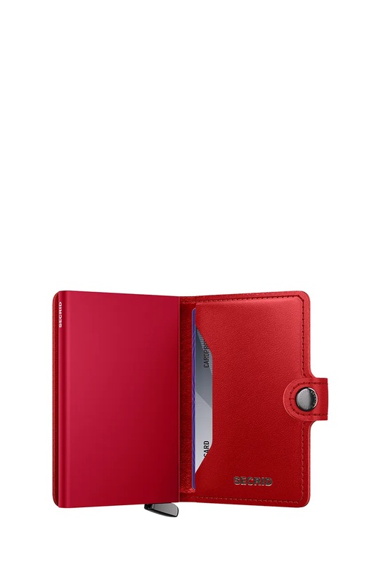 Secrid portfel skórzany EMBOSS DIAMOND czerwony MEd.Emboss.Diamond