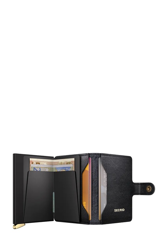 Akcesoria Secrid portfel skórzany EMBOSS DIAMOND MEd.Emboss.Diamond czarny