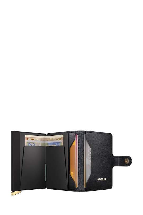 Akcesoria Secrid portfel skórzany EMBOSS DIAMOND MEd.Emboss.Diamond czarny