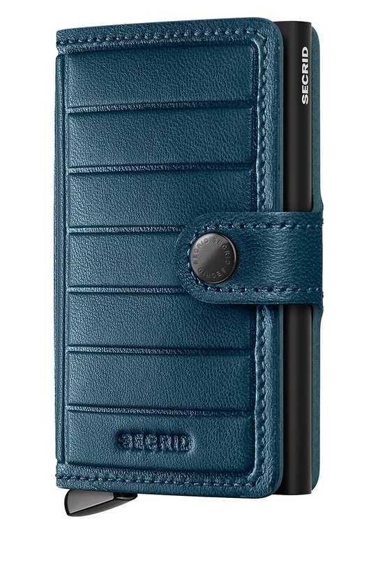 Secrid portfel skórzany EMBOSS LINES skóra licowa turkusowy MEl.Emboss.Lines