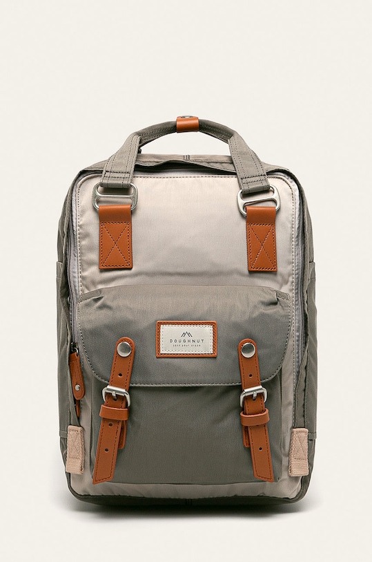 Doughnut - Ruksak Macaroon jednofarebný sivá D010.0907