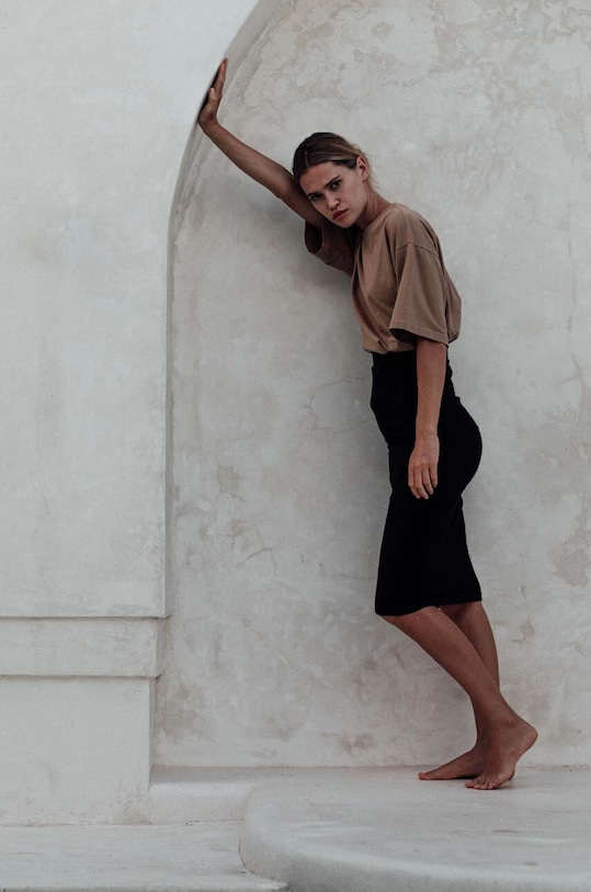 Спідниця MUUV. spodnica.ribbed.high чорний