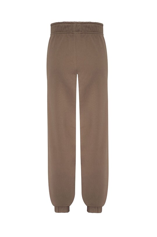 MUUV. pantaloni de trening cu talie înaltă Mild Cotton spodnie.MILD.CO.peanut maro