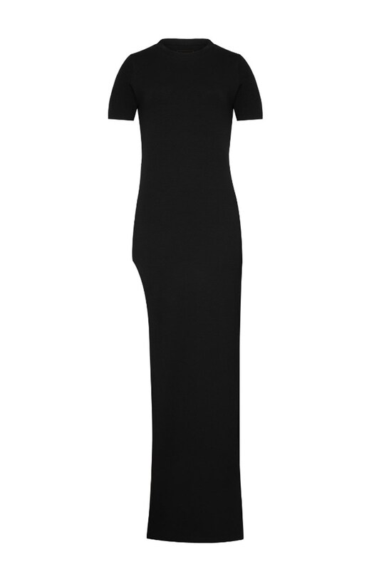 Ρούχα Φόρεμα MUUV sukienka.SIDE.SLIT μαύρο