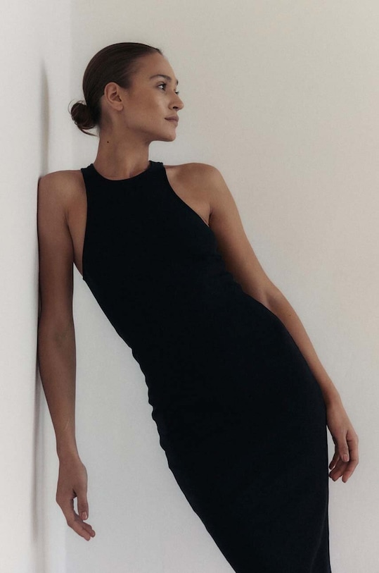MUUV. rochie Racer sukienka.RACER negru ZS23