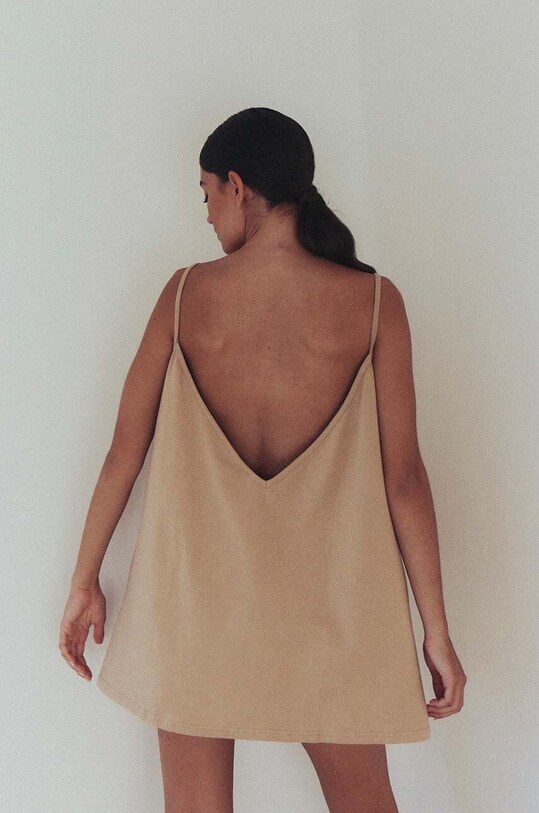 MUUV. rochie din bumbac sukienka #SURFGIRL suk.surfgirl.black