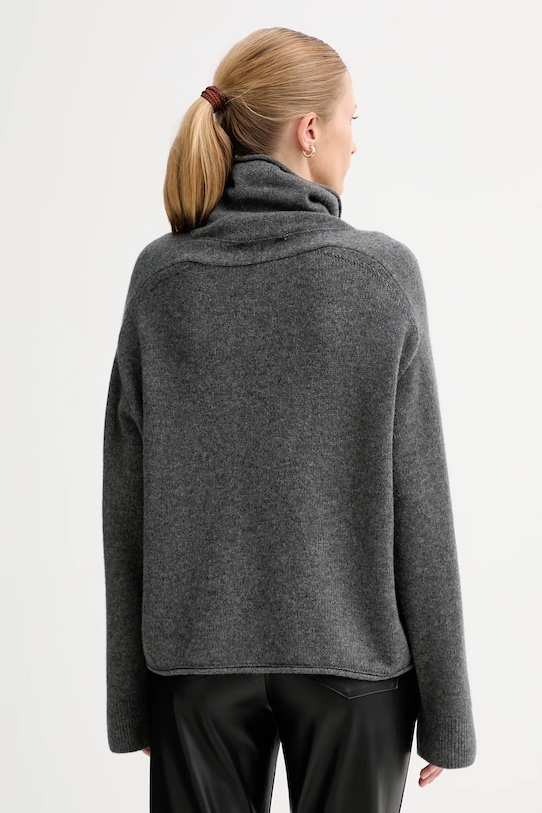 Odzież Marc O'Polo sweter z dodatkiem wełny M10609060267 szary