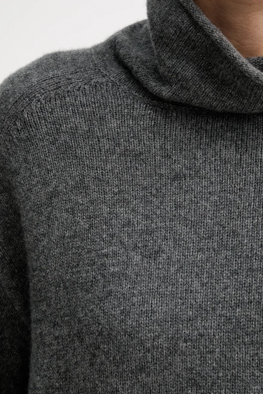 Marc O'Polo sweter z dodatkiem wełny M10609060267 szary