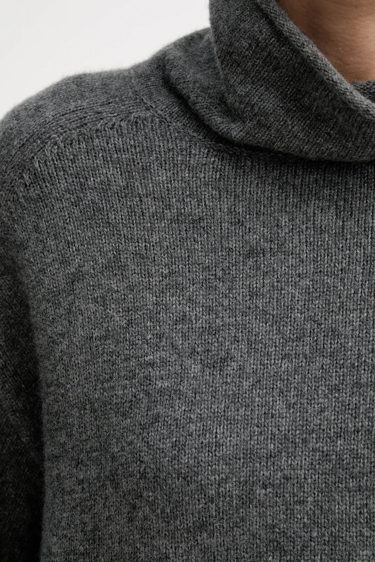 Marc O'Polo sweter z dodatkiem wełny M10609060267 szary