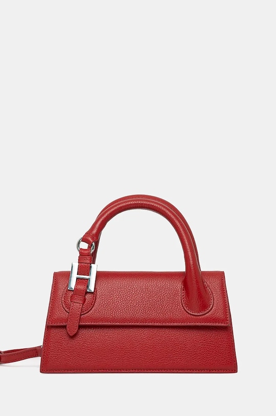 Kožená kabelka Silvian Heach MARECHIARO usňová koža červená RCP25007BO