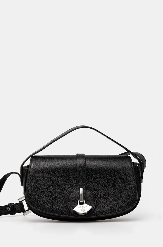 Kožená kabelka Silvian Heach TOLEDO usňová koža čierna RCP25009BO