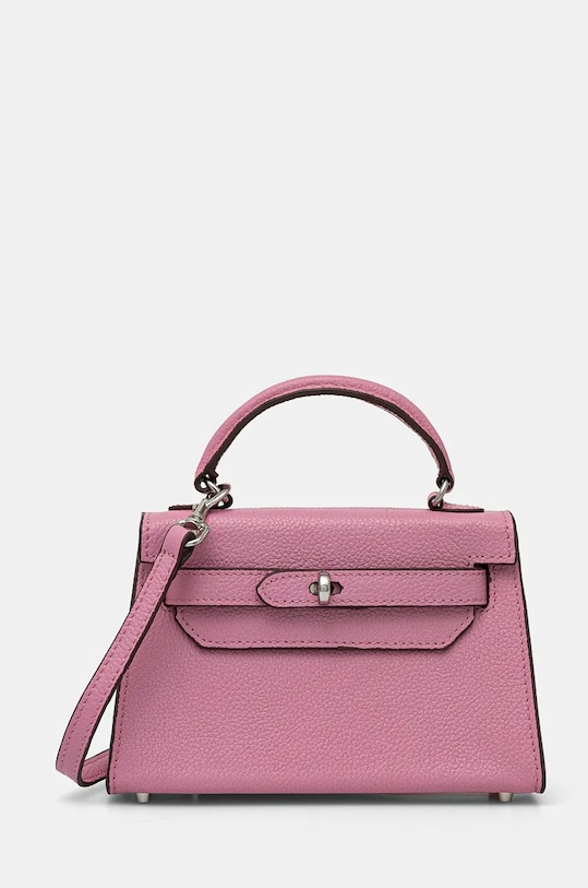 Kožená kabelka Silvian Heach SANITA usňová koža ružová RCP25016BO