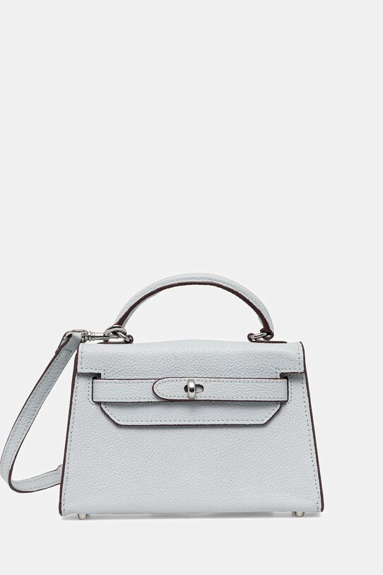 Silvian Heach torebka skórzana SANITA skóra licowa niebieski RCP25016BO