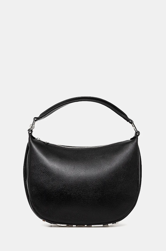 Кожаная сумочка Silvian Heach SPACCANAPOLI кожа чёрный RCP25028BO