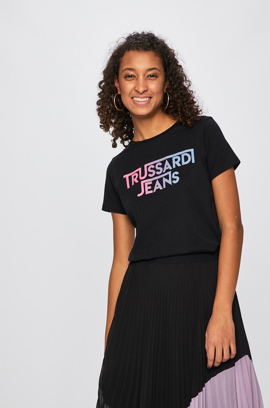 Odjeća Trussardi Jeans - Top 56T00195.1T001675 crna