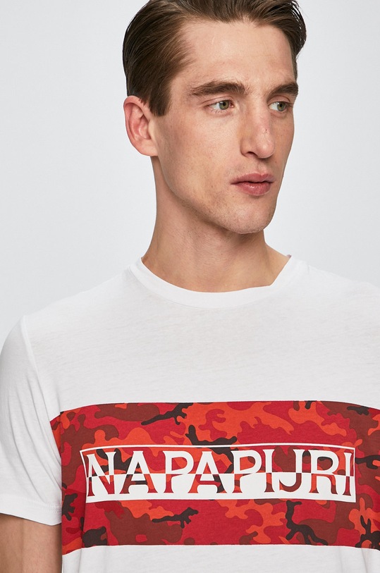 Napapijri - Pánske tričko biela N0YIHB002