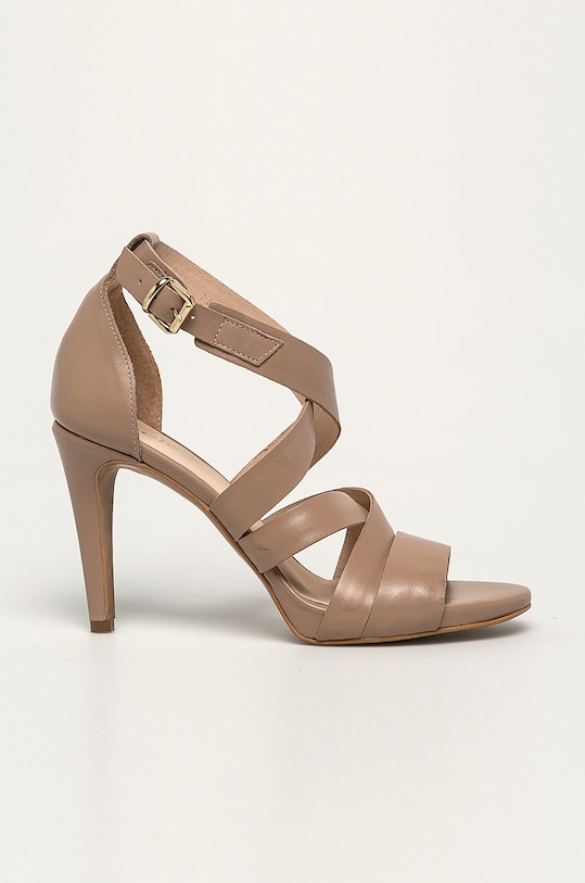Wojas - Sandały skórzane pozostałe beżowy 7604554