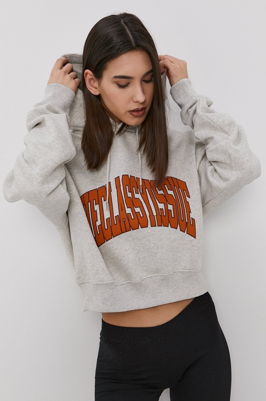 The Classy Issue Bluza bawełniana nadruk szary 048.05
